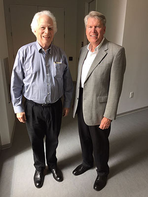 two men standing