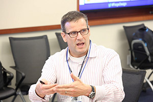 man speaking