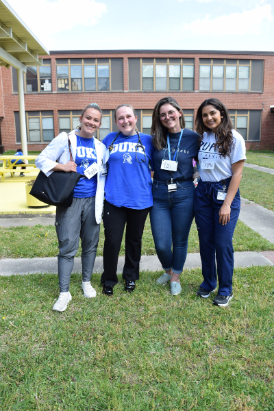 Duke PA Students work with students from Burton Elementary