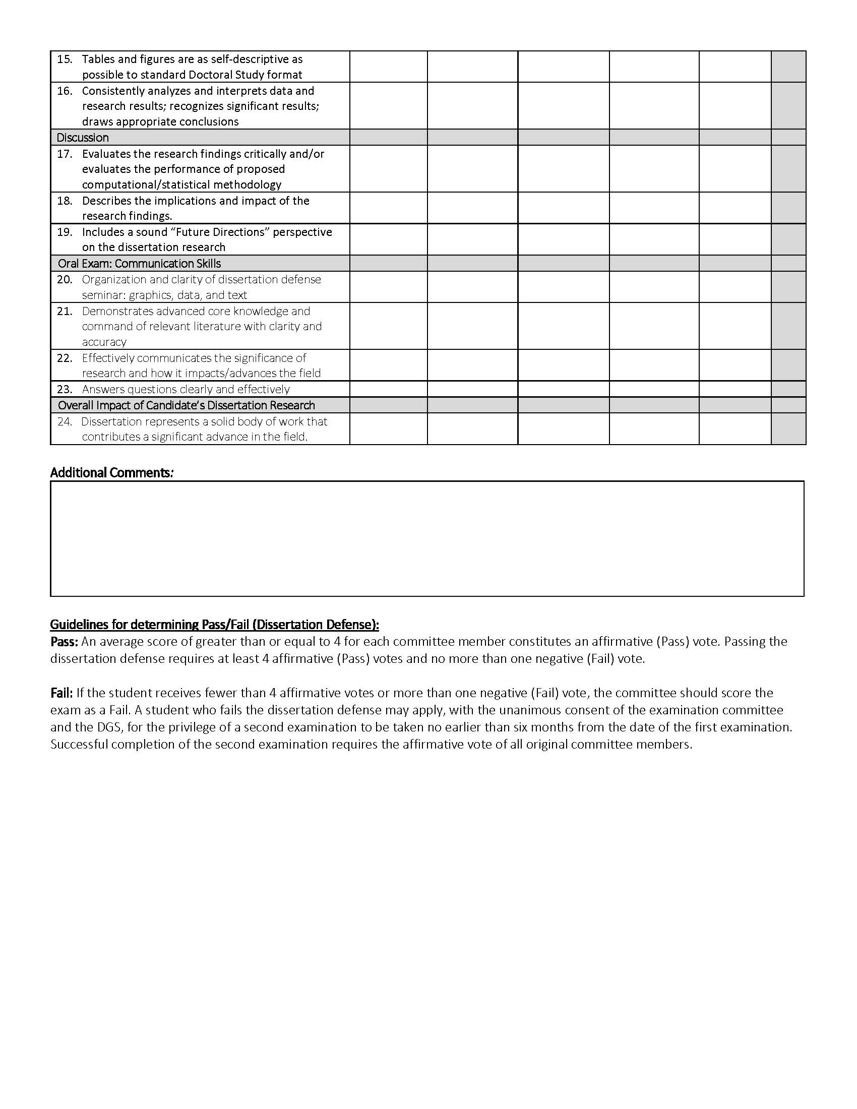 Dissertation Defense Evaluation pg 2