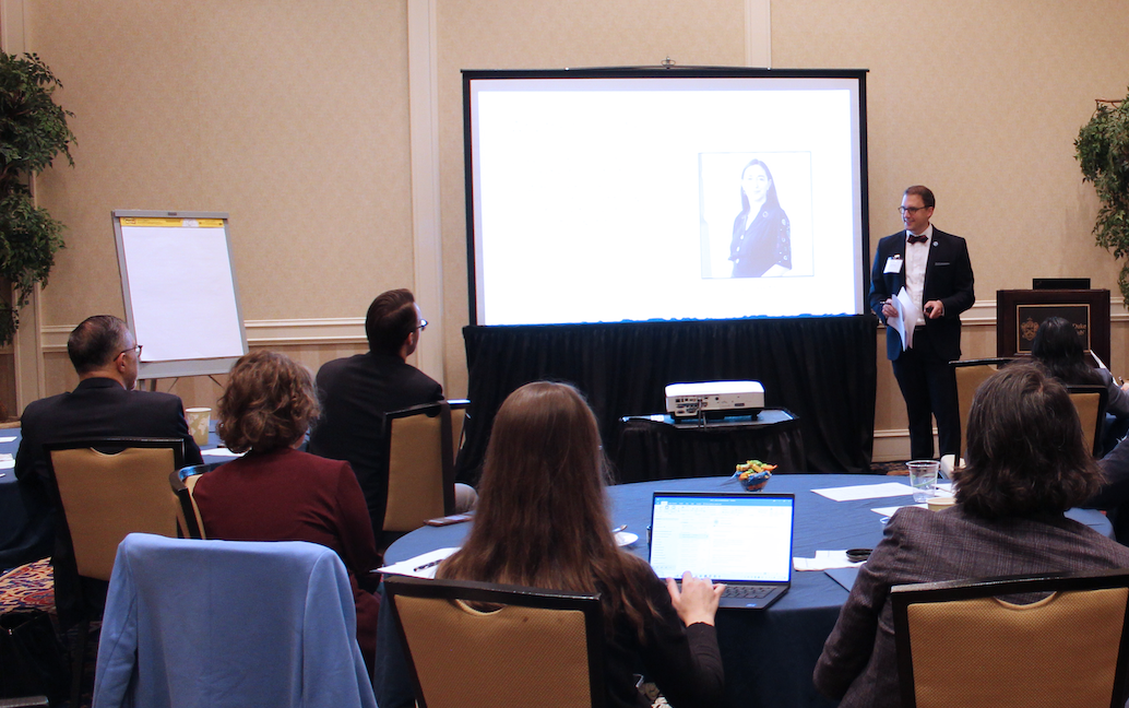 Ryan Antiel, MD presenting at a conference