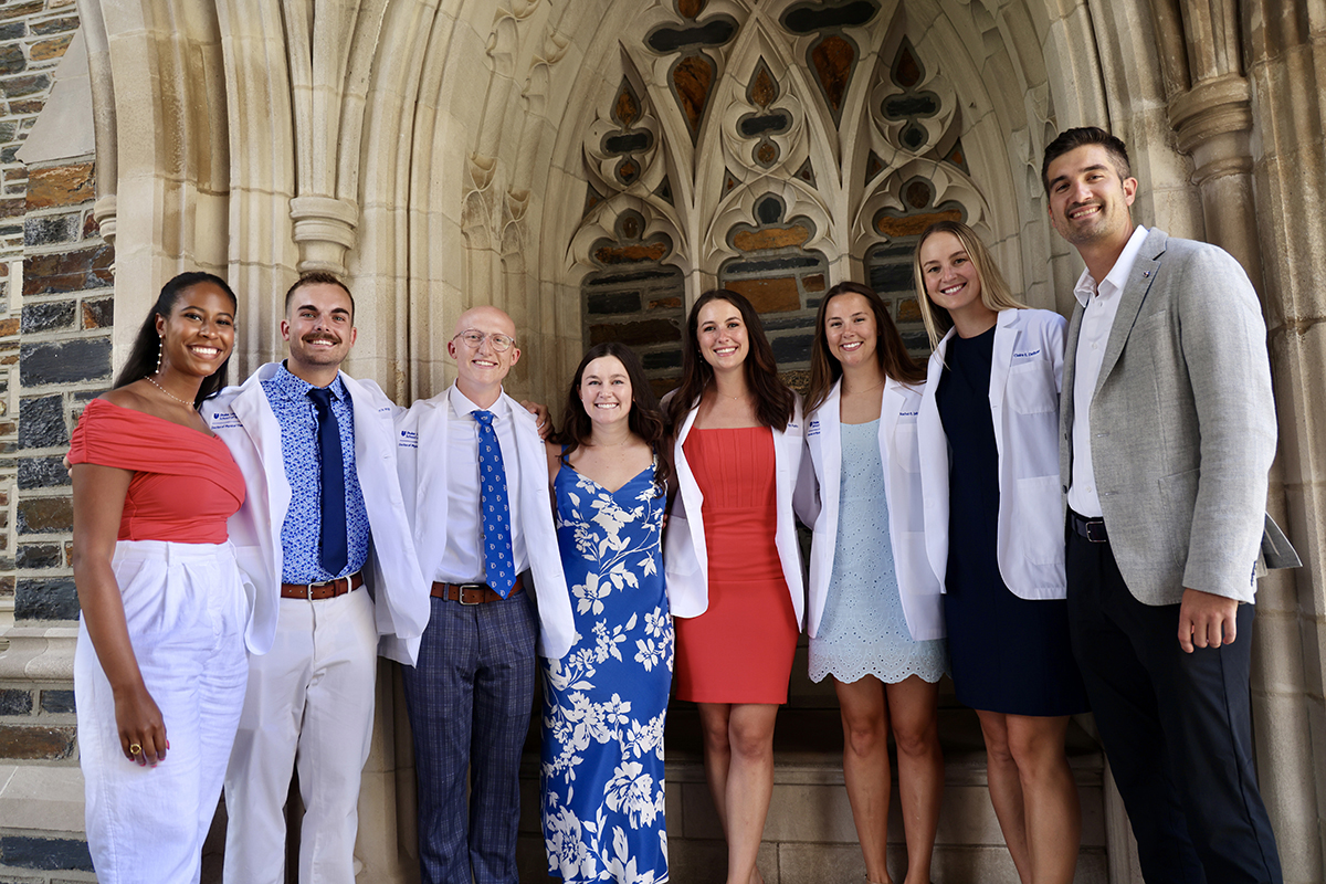 Duke DPT students with friends and family