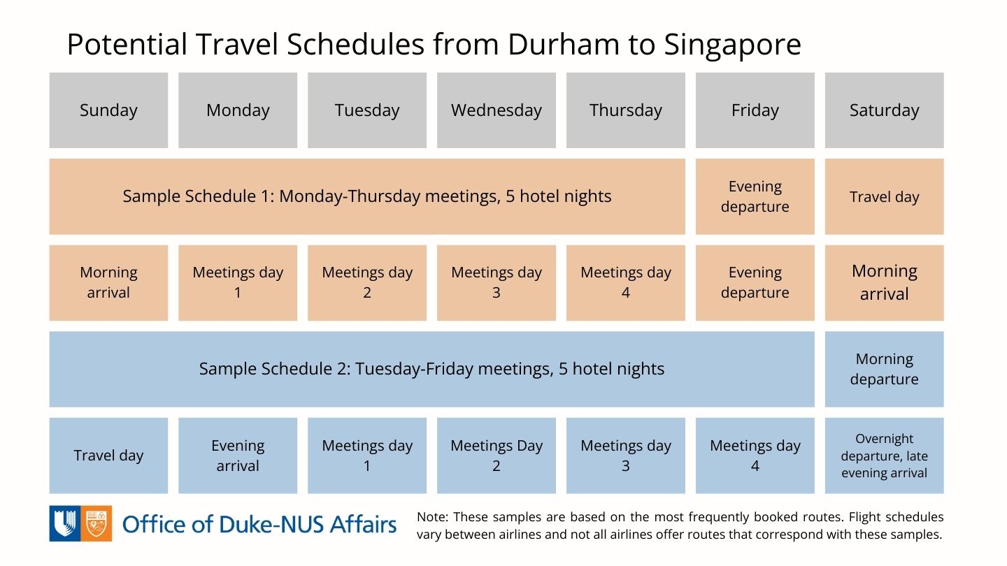 Sample schedule Infographic