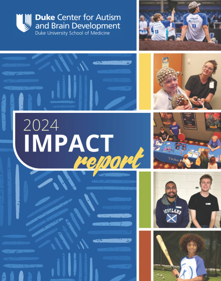 Duke Center for Autism Annual Report Cover