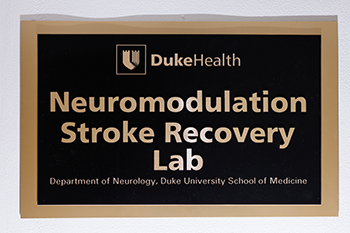 Sign to the Neuromodulation Stroke Recovery Lab