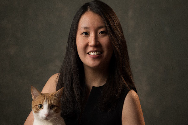 Danting Jiang and cat