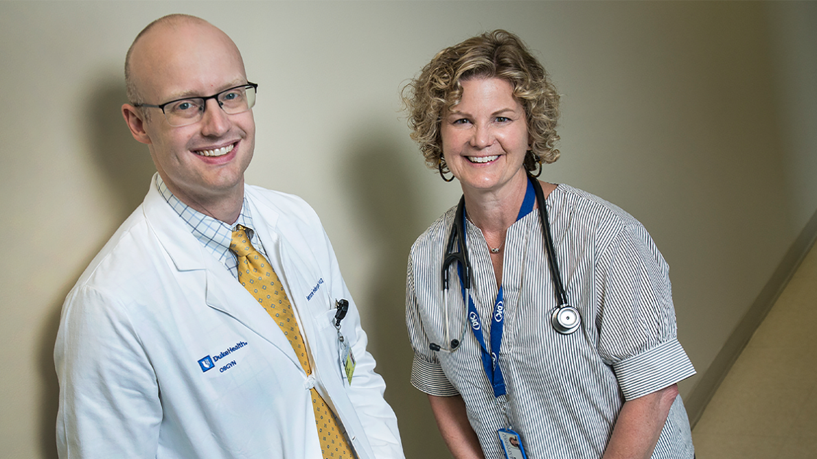  Jerome “Jeff” Federspiel, MD, PhD, and Cary Ward, MD In hall